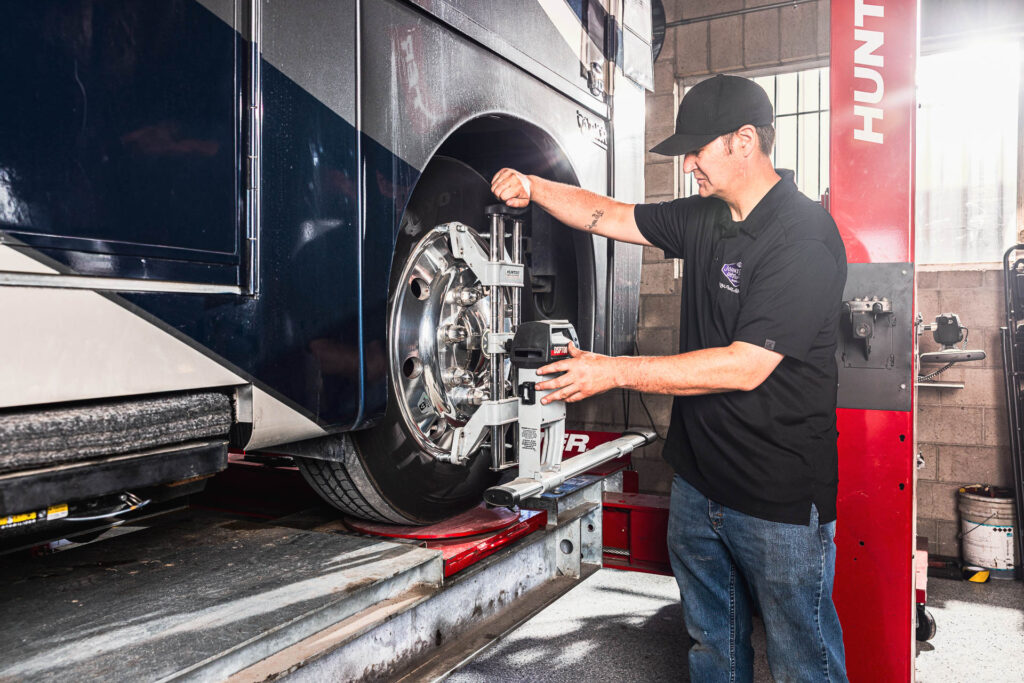 Class A alignment services at John's Spring and Suspension in Reno